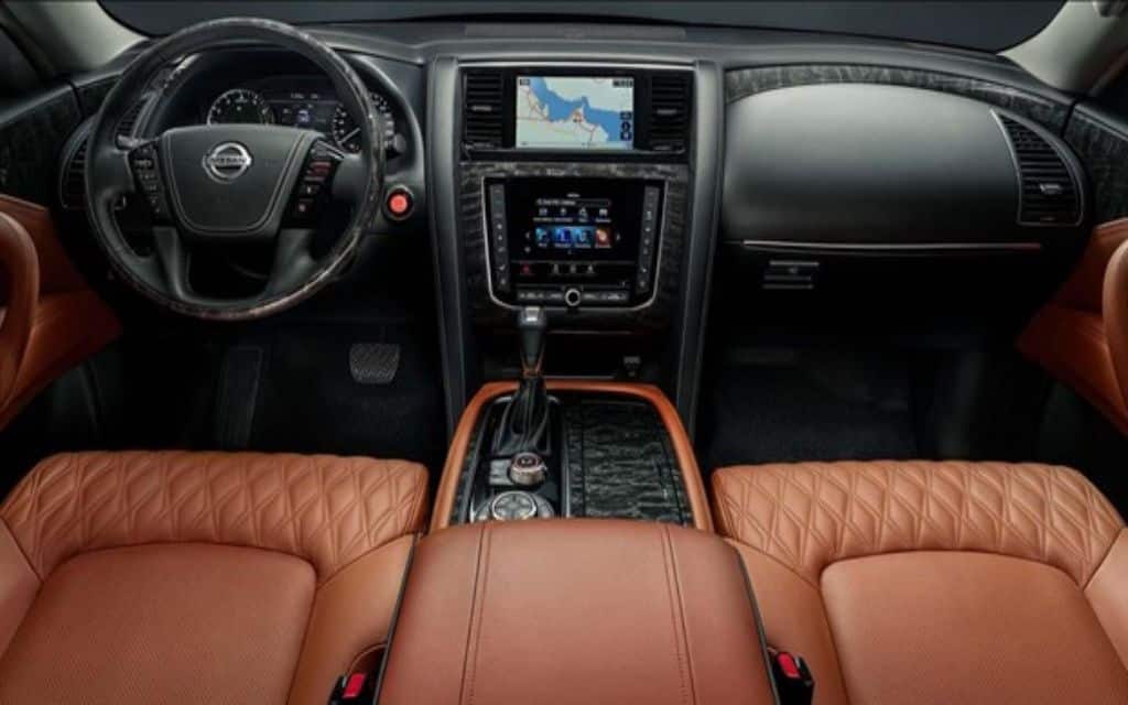 interior of Nissan Patrol 2020 